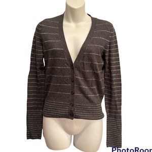 American Eagle Outfitters Cardigan Sweater in Charcoal Gray size SP